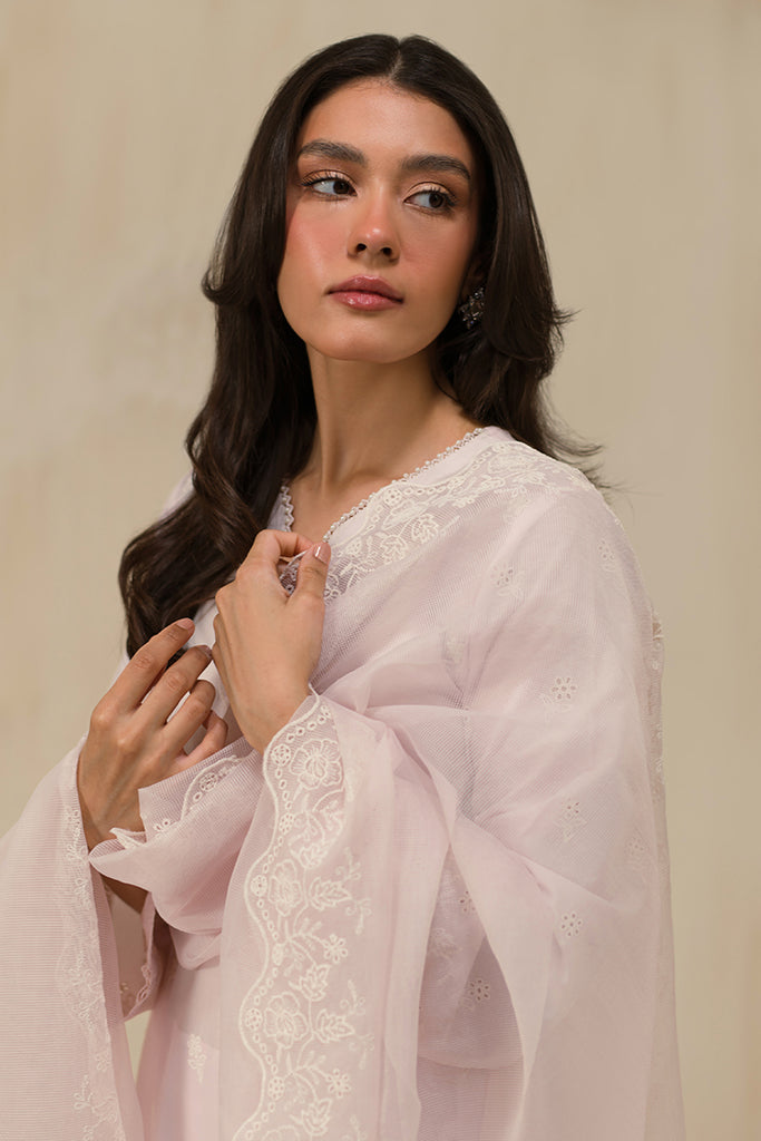 Cross Stitch | Chikankari Lawn 24 | PALE LILAC - Official Cross Stitch stockist in UK - Sakeena London