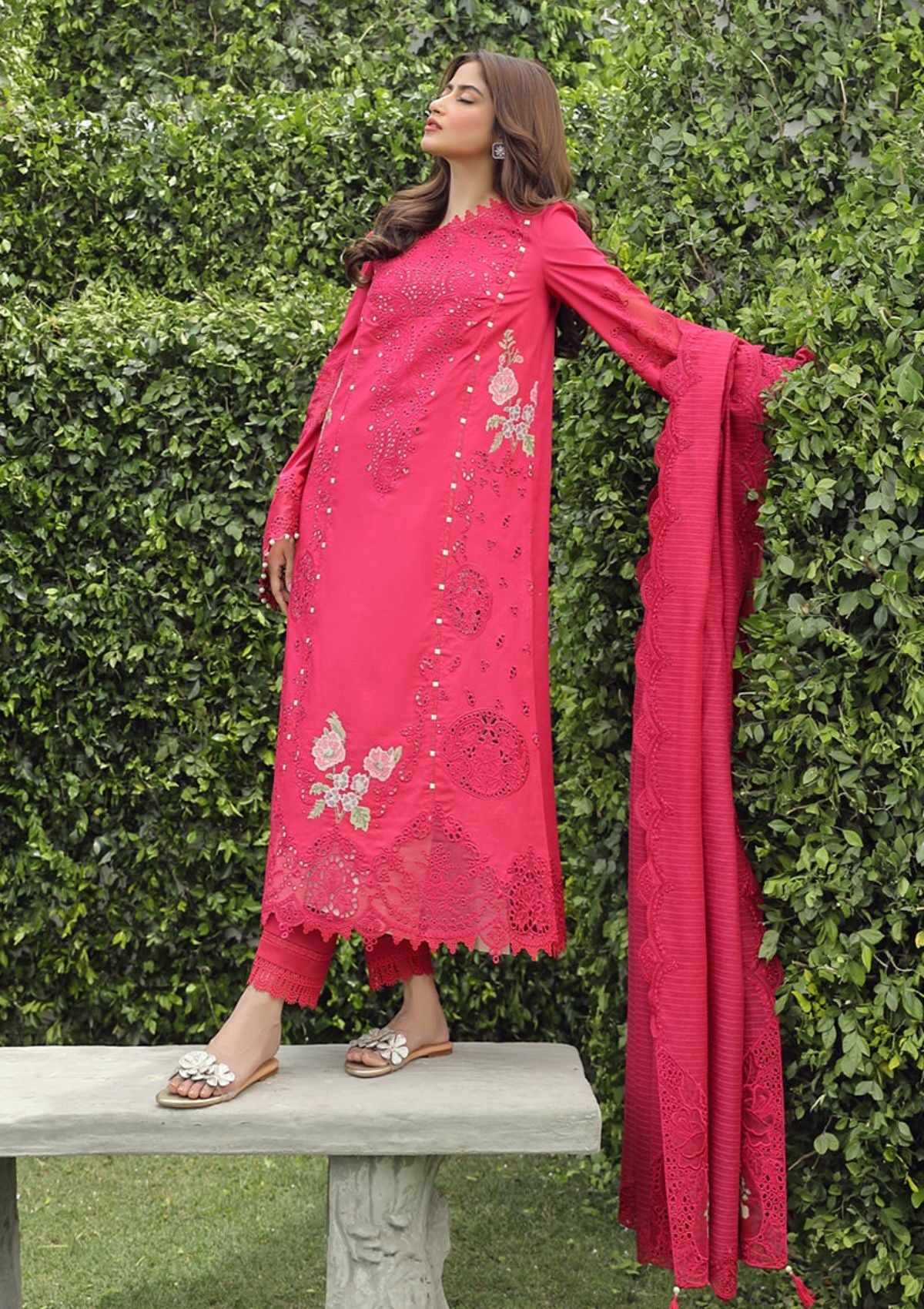 Lawn Collection - Qalamkar - Festive Lawn 24 - PS#06 - MALIHA