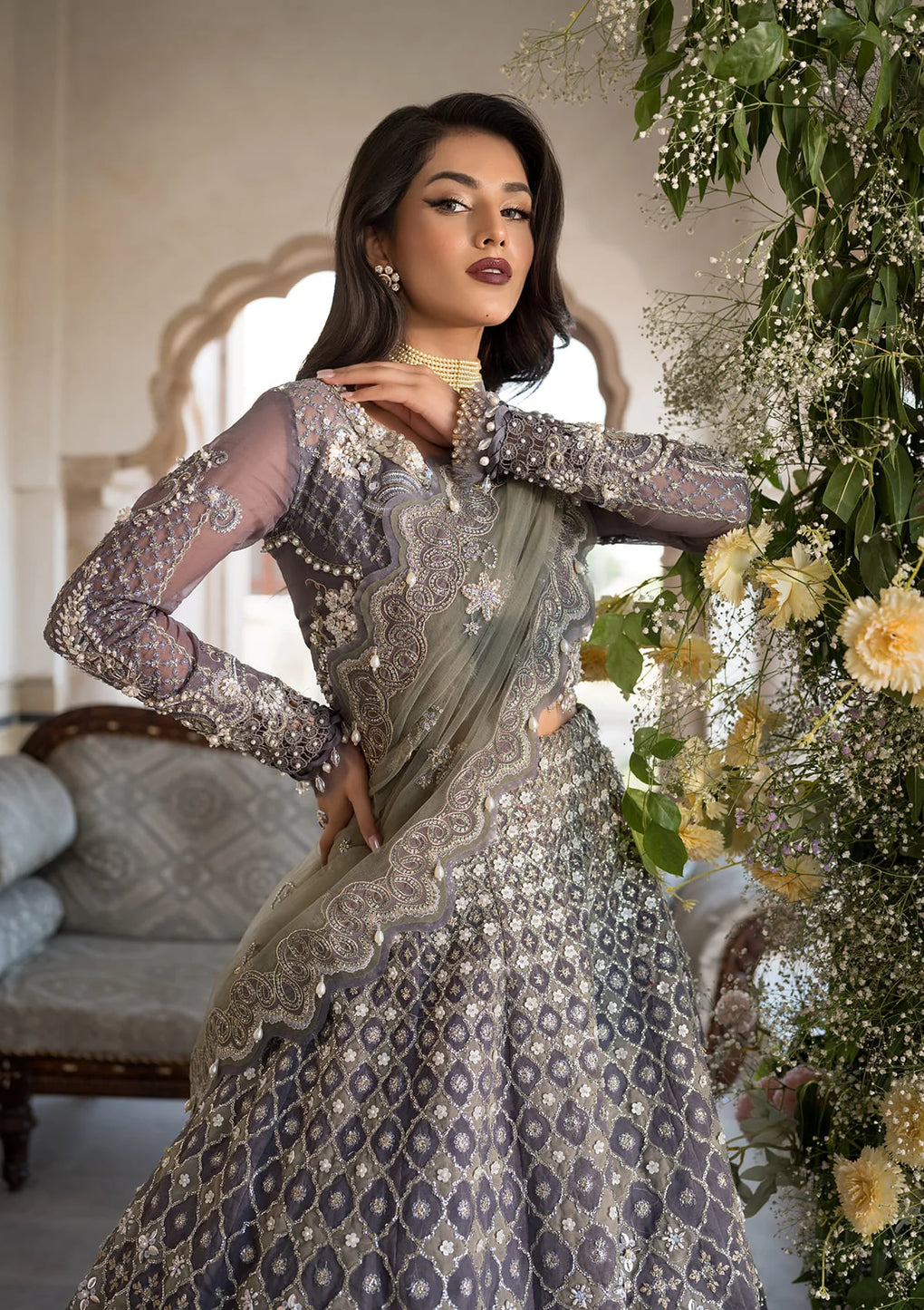 Elaf Premium | Formal Handwork Collection | EFH-02 NAZNEEN - Official Elaf Premium stockist in UK - Sakeena London