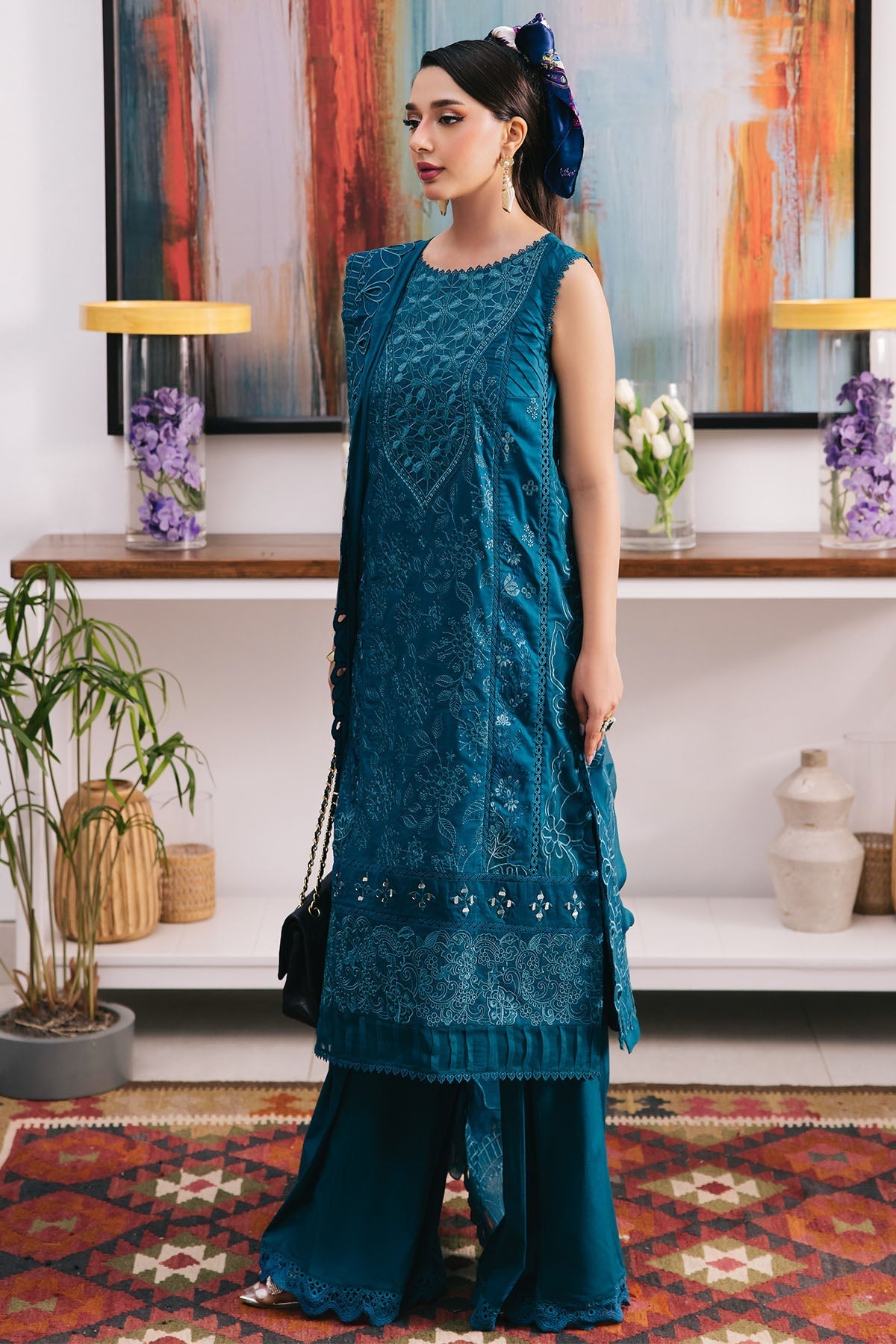 Nureh | Eid Escape Lawn | ZOEE NE-93 - Official Nureh stockist in UK - Sakeena London