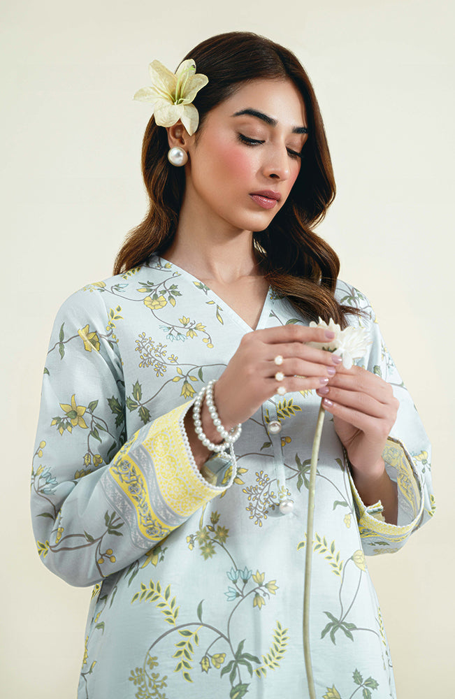 Seran | Daffodils Lawn 24 | Cleo - Official Seran stockist in UK - Sakeena London