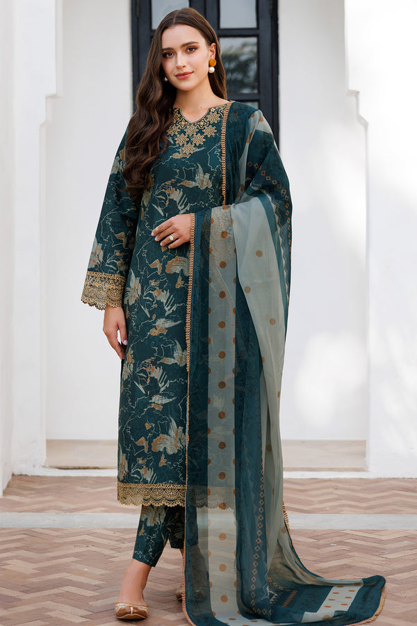 Farasha | Printed Essentials | Teal Bell - Official Farasha stockist in UK - Sakeena London