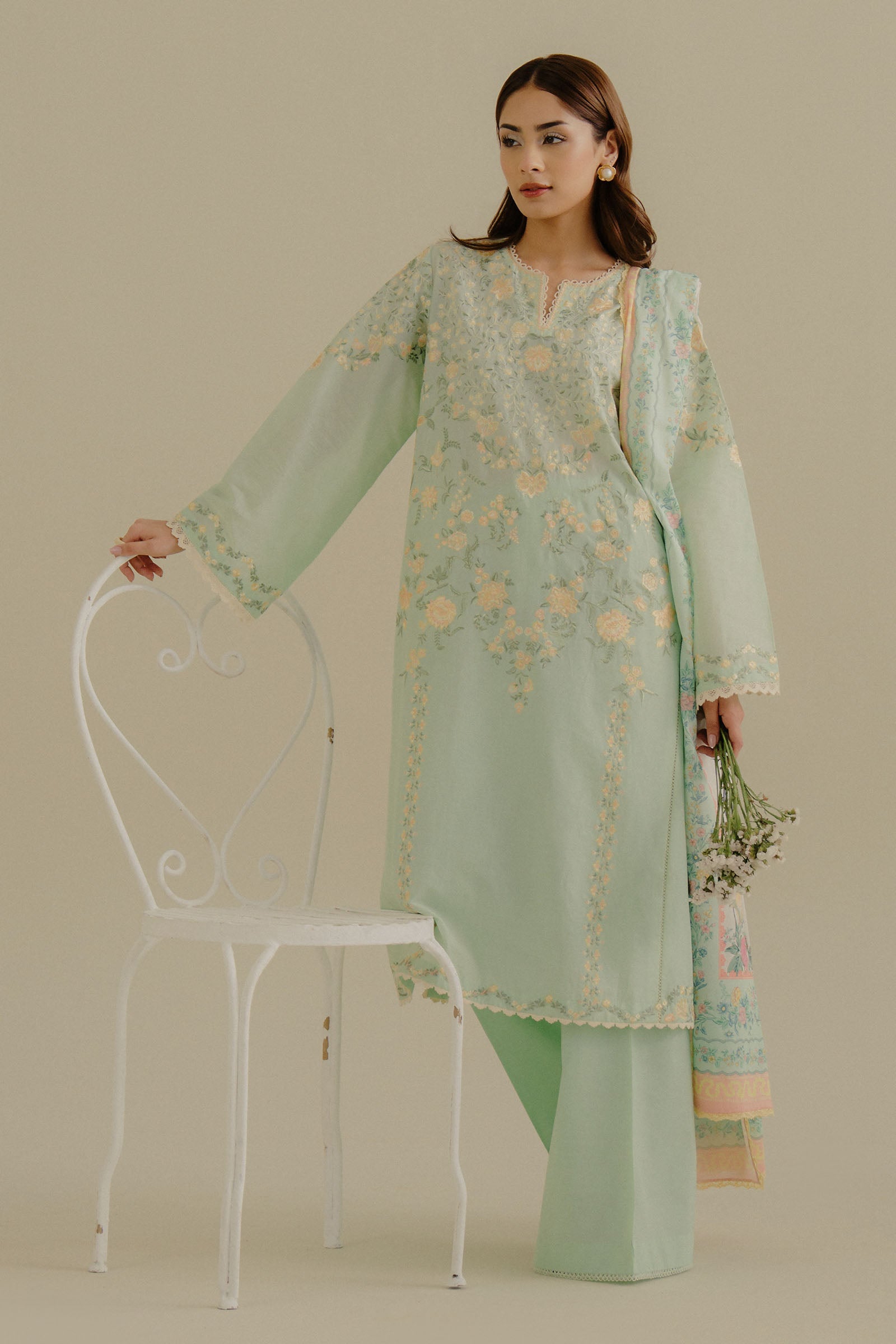 Zara Shahjahan | Coco Lawn 25 | Velin-7A - Official Zara Sahjahan stockist in UK - Sakeena London