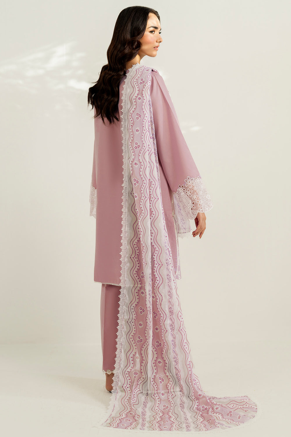 Farasha | Thread Lines Embroidered | Hazel Drape - Official Farasha stockist in UK - Sakeena London