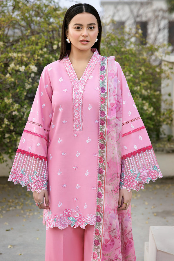 Farasha | Summer Weaves Embroidered Lawn | Soft Mist - Official Farasha stockist in UK - Sakeena London