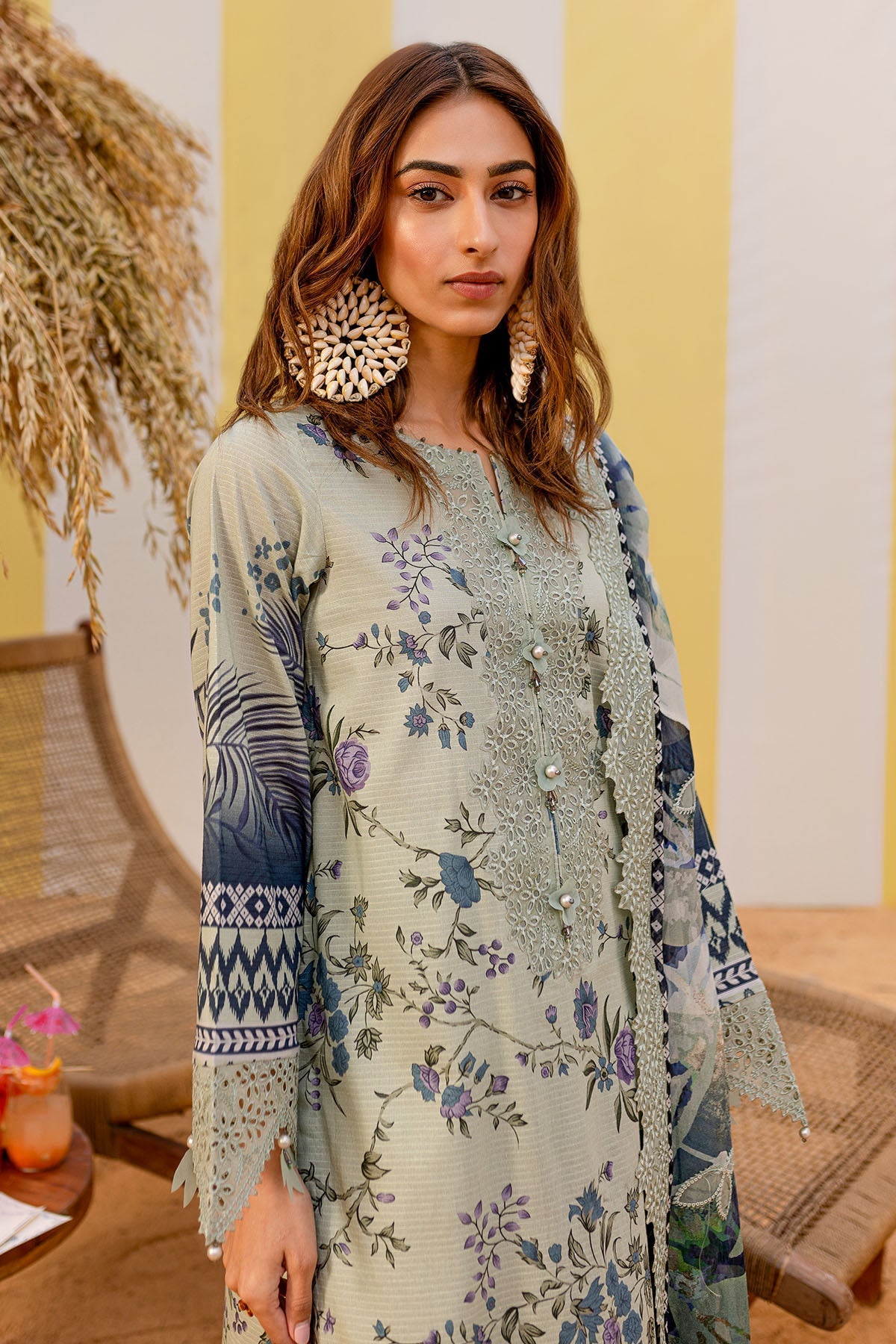 Nureh | Gardenia Lawn 25 | NSG-183 - Official Nureh stockist in UK - Sakeena London