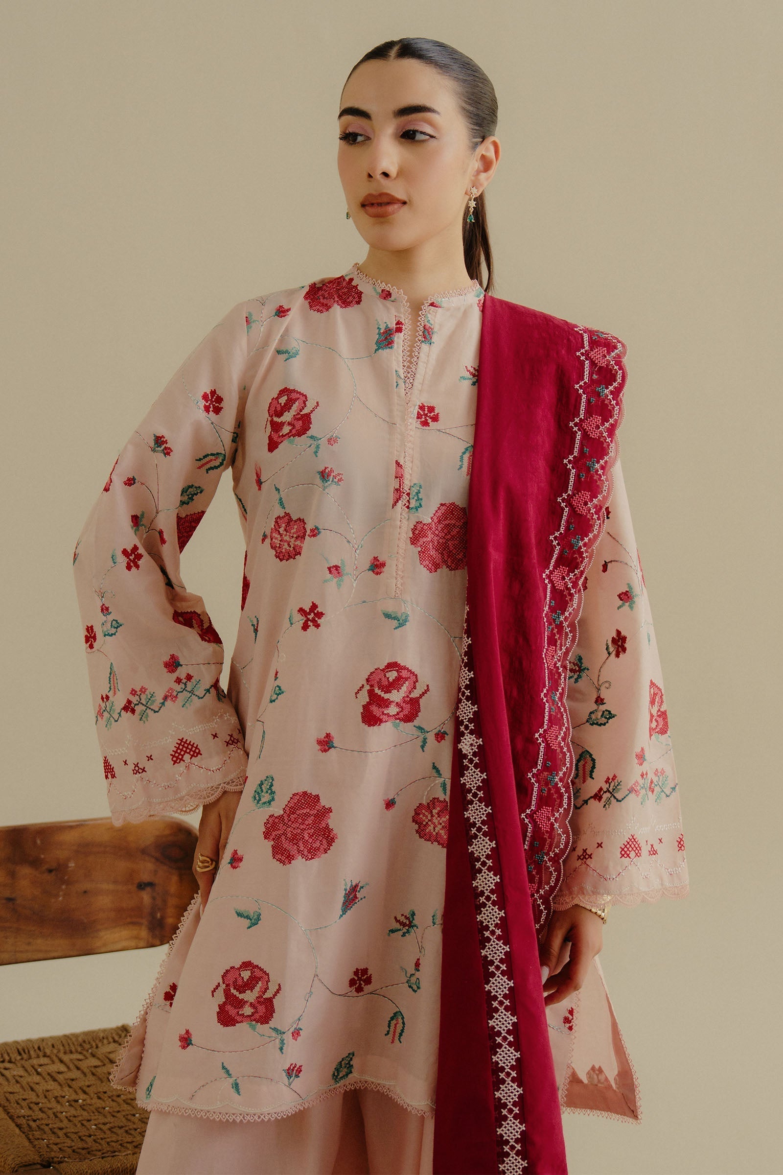 Zara Shahjahan | Coco Lawn 25 | Zufra-6A - Official Zara Sahjahan stockist in UK - Sakeena London