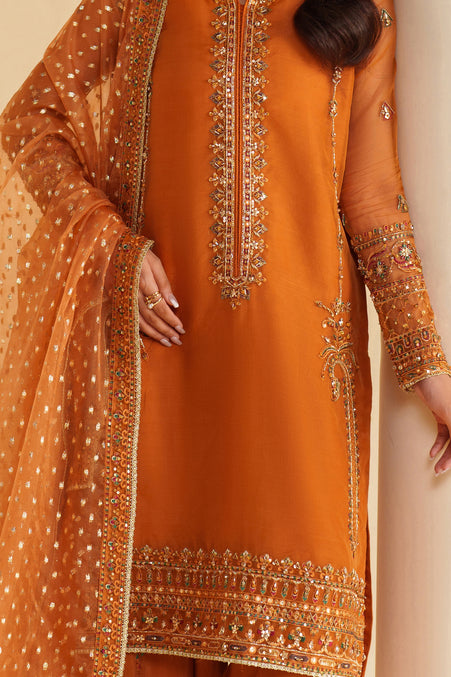 Naqshi | Feemora Organza Raw Silk | Yameen - Official Naqshi stockist in UK - Sakeena London