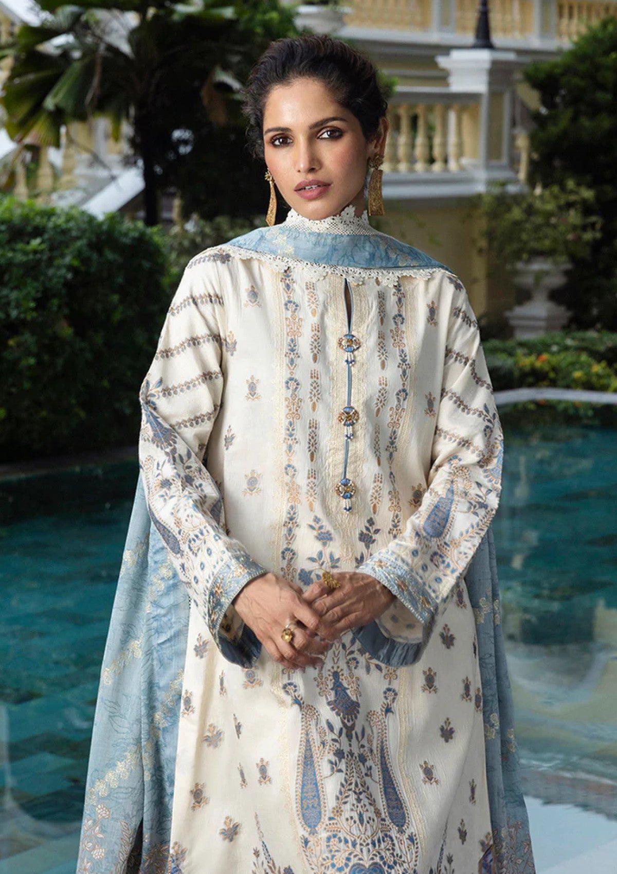 Lawn - Mushq - Seraph Jacquard - MSJ25#06 - Calafia