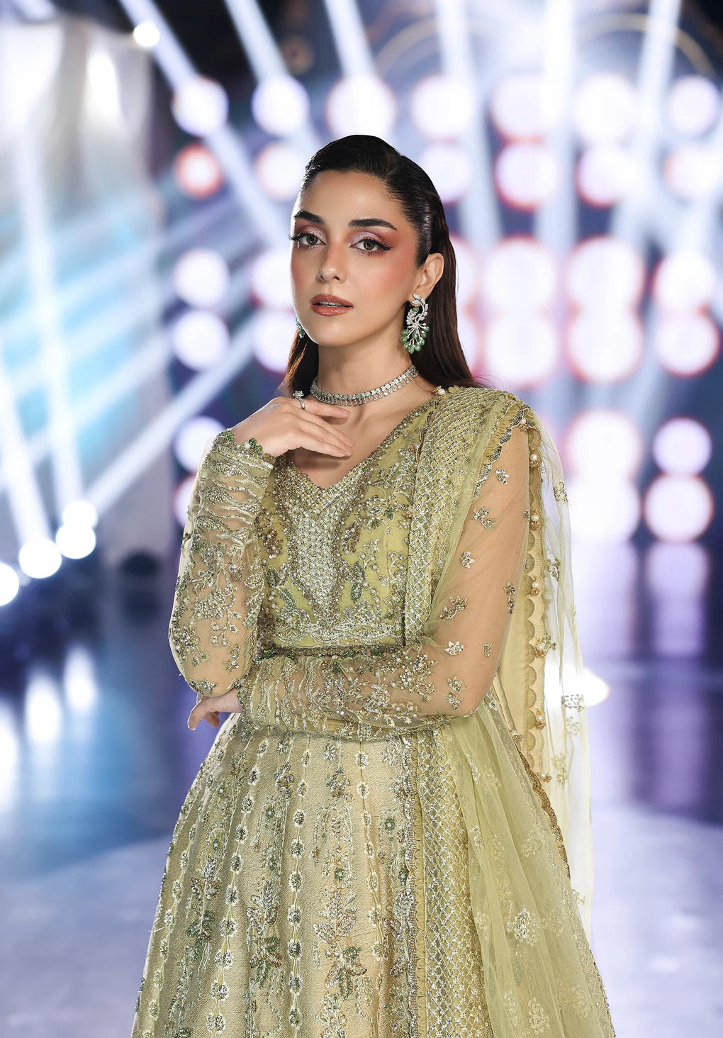 Elaf Premium | Stardom Formal Handwork 25 | ESH-07 MINT MAJESTY - Official Elaf Premium stockist in UK - Sakeena London