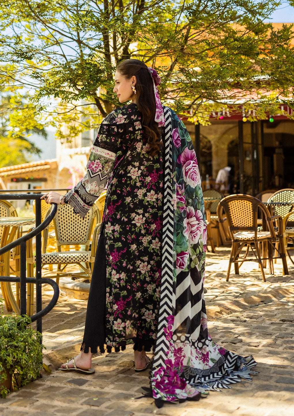 Elaf Premium | Print Chikankari 25 | ELK-05A BELLEZA - Official Elaf Premium stockist in UK - Sakeena London
