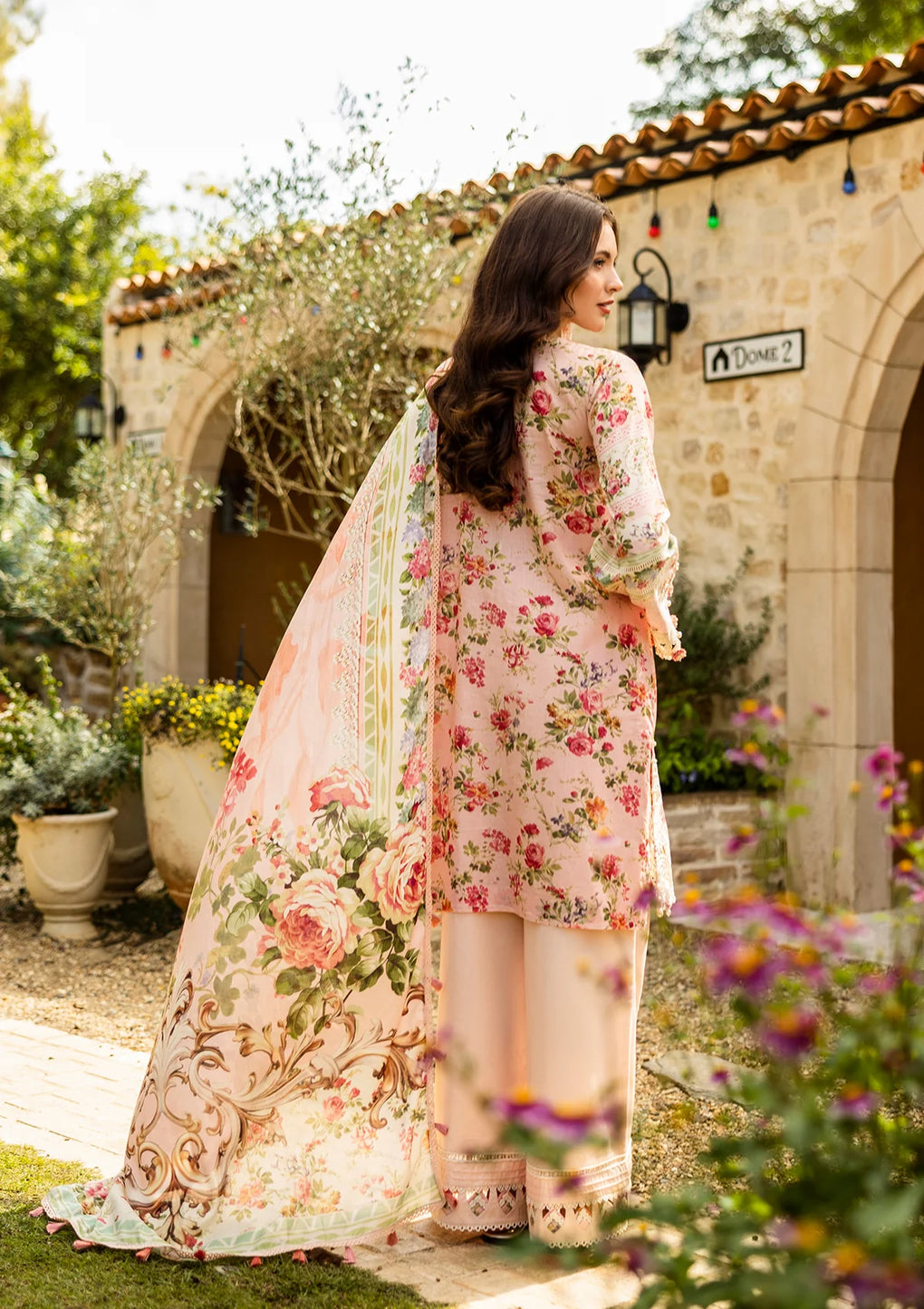 Elaf Premium | Print Chikankari 25 | ELK-04B TRUE LOVE - Official Elaf Premium stockist in UK - Sakeena London