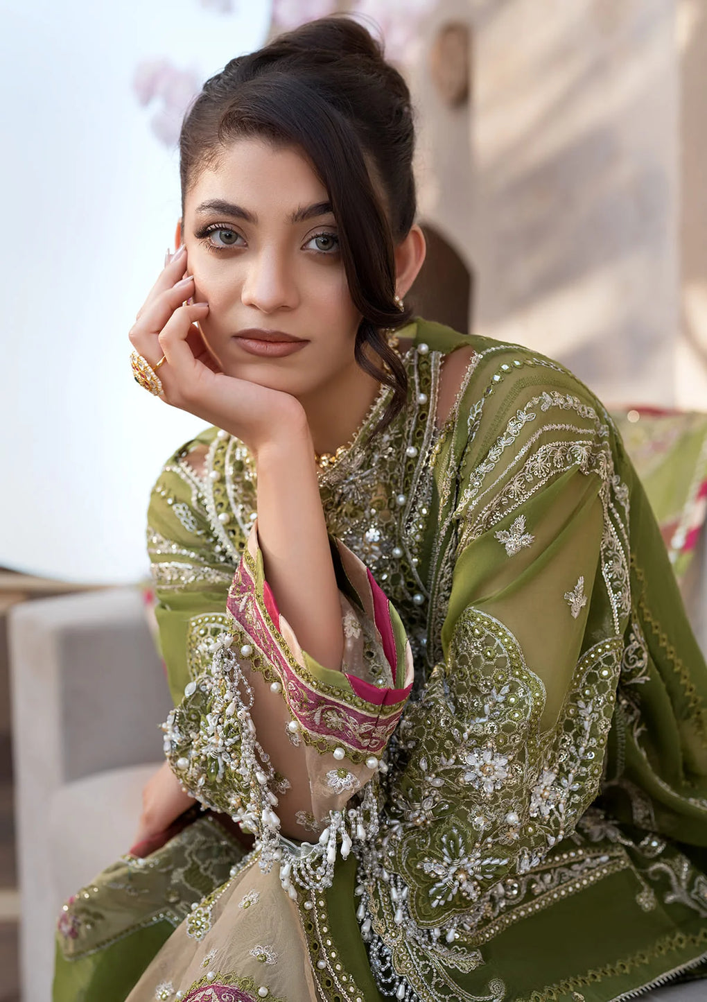 Elaf Premium | Formal Handwork Collection | EFH-08 PARWAANA - Official Elaf Premium stockist in UK - Sakeena London