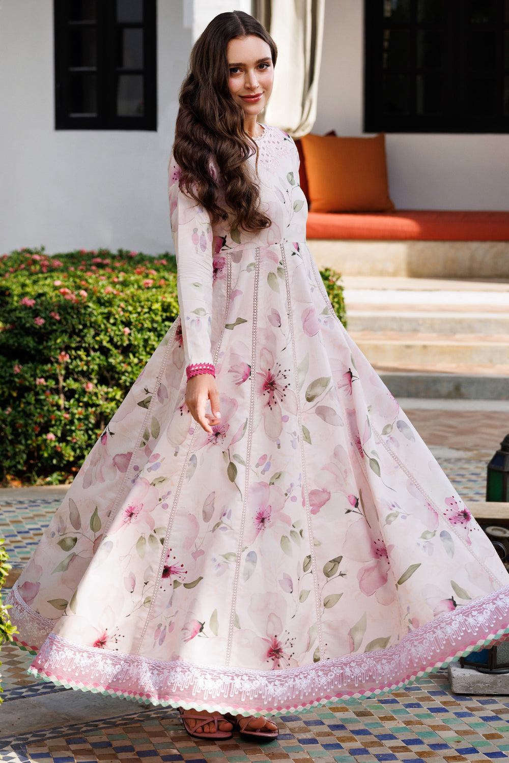 Farasha | Printed Essentials | Pink Bloom - Official Farasha stockist in UK - Sakeena London