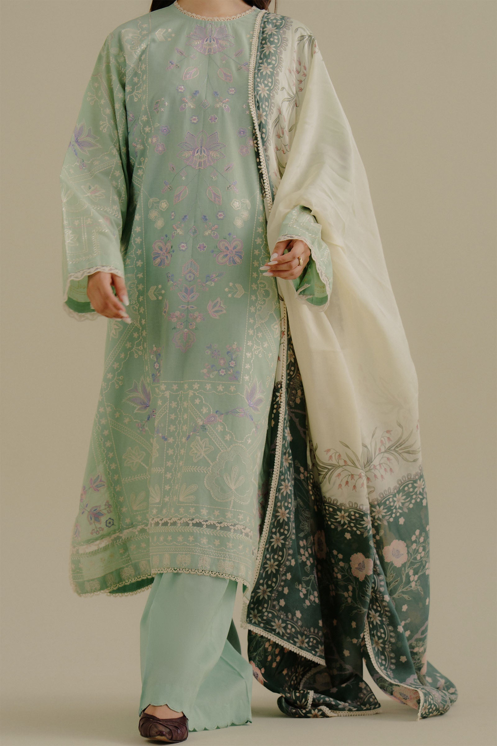 Zara Shahjahan | Coco Lawn 25 | Nyssa-10A - Official Zara Sahjahan stockist in UK - Sakeena London