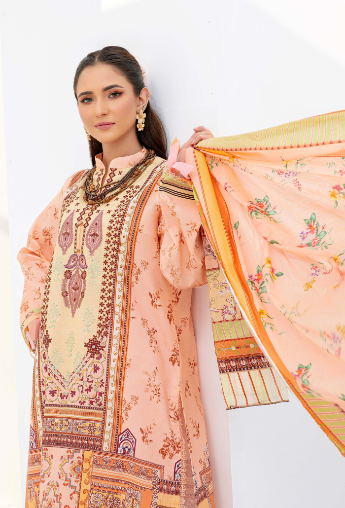 Humdum | Saira Bano Lawn 24 | D10 - Official HumDum stockist in UK - Sakeena London