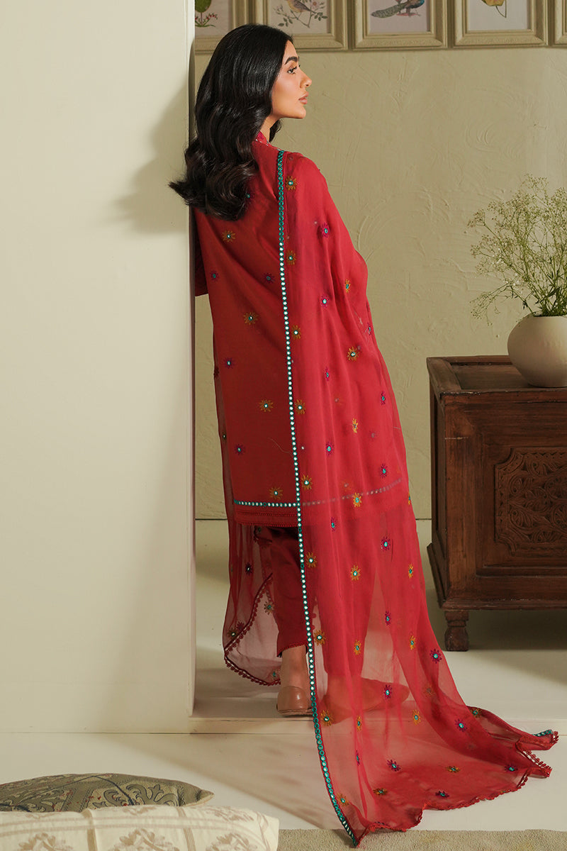 Cross Stitch | Mahiri Embroidered Lawn 24 | RUBY SKY - Official Cross Stitch stockist in UK - Sakeena London