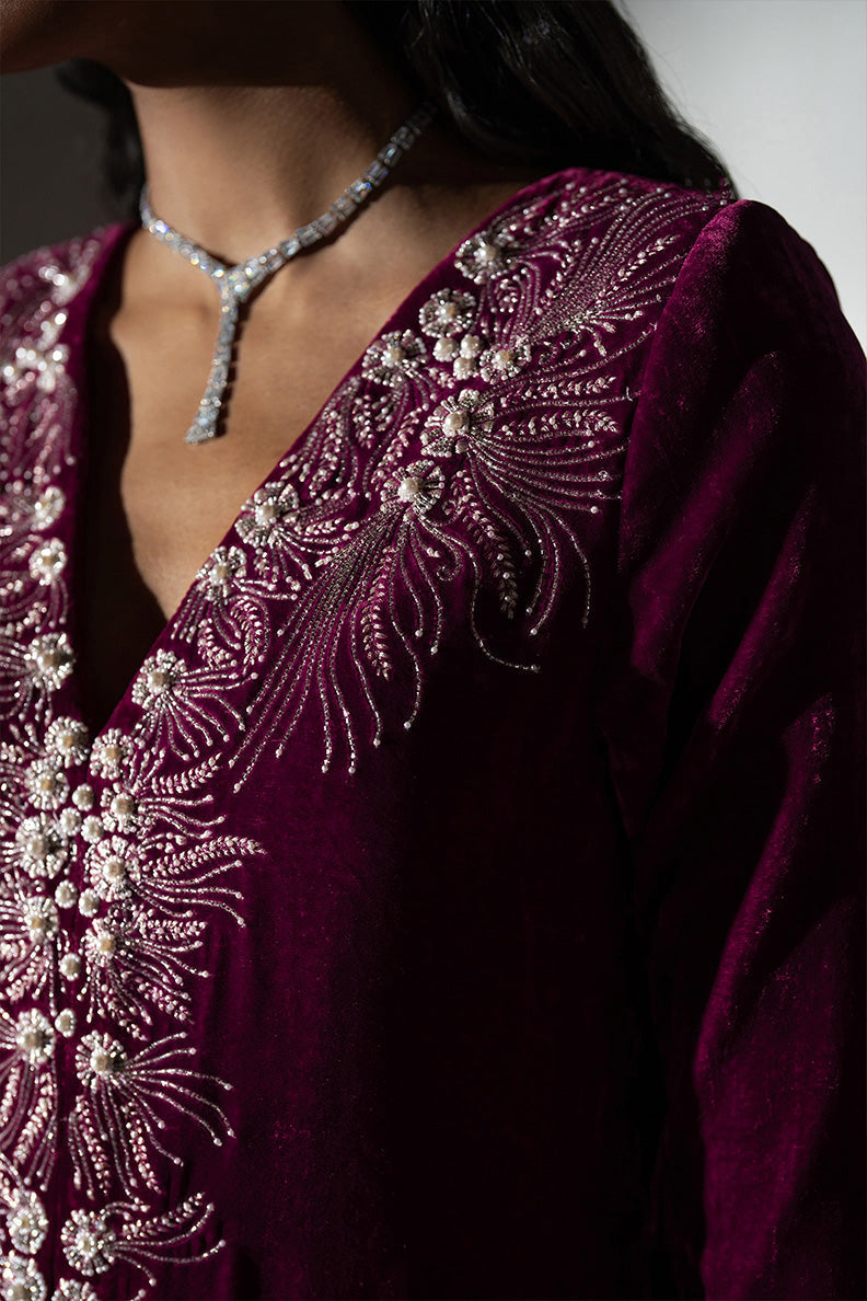 Caia | Luxury Velvet Edit 25 | Fuchsia - Official Caia stockist in UK - Sakeena London