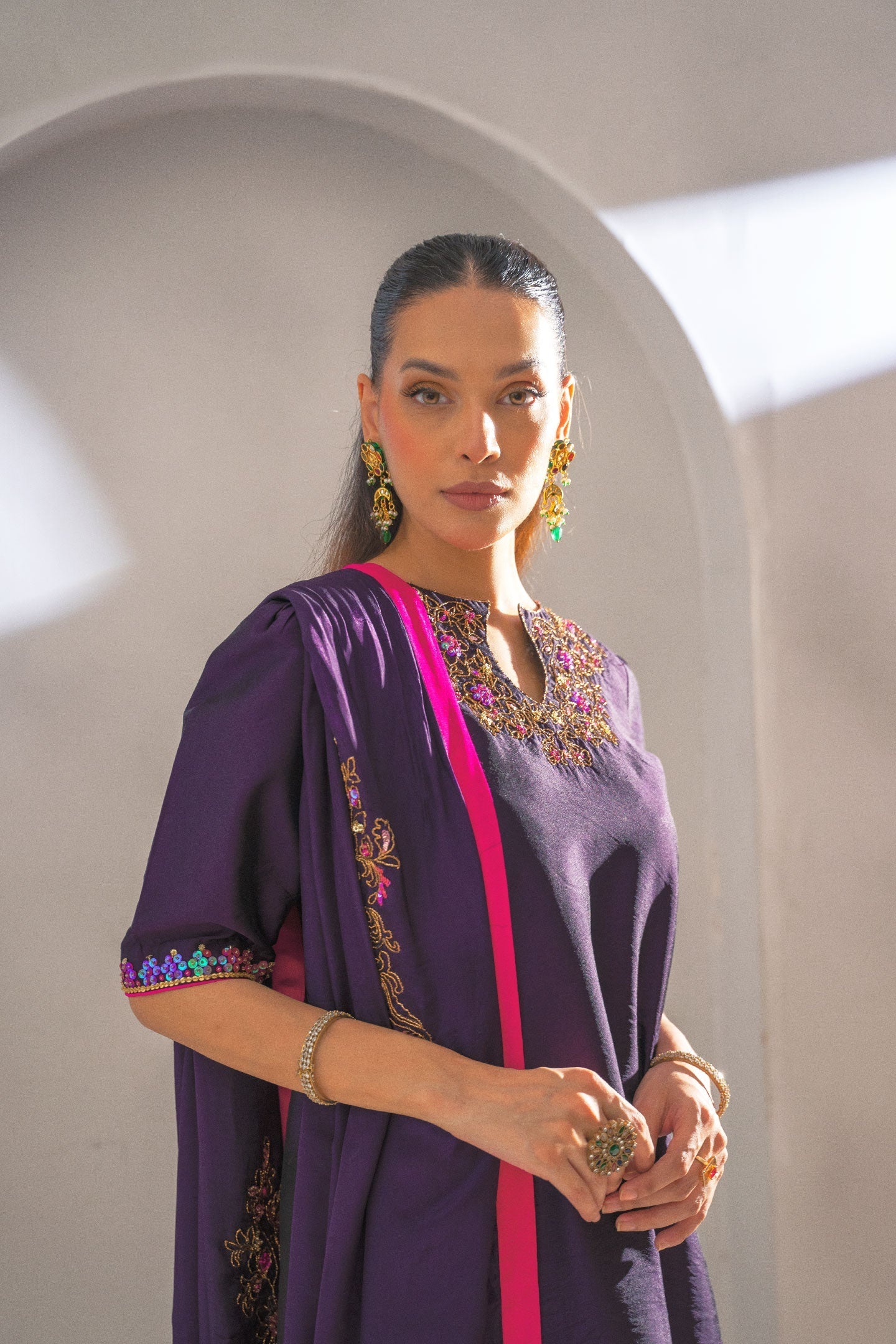 Fozia Khalid | Dilkash Festive Wear 25 | Zarqash - Official Fozia Khalid stockist in UK - Sakeena London