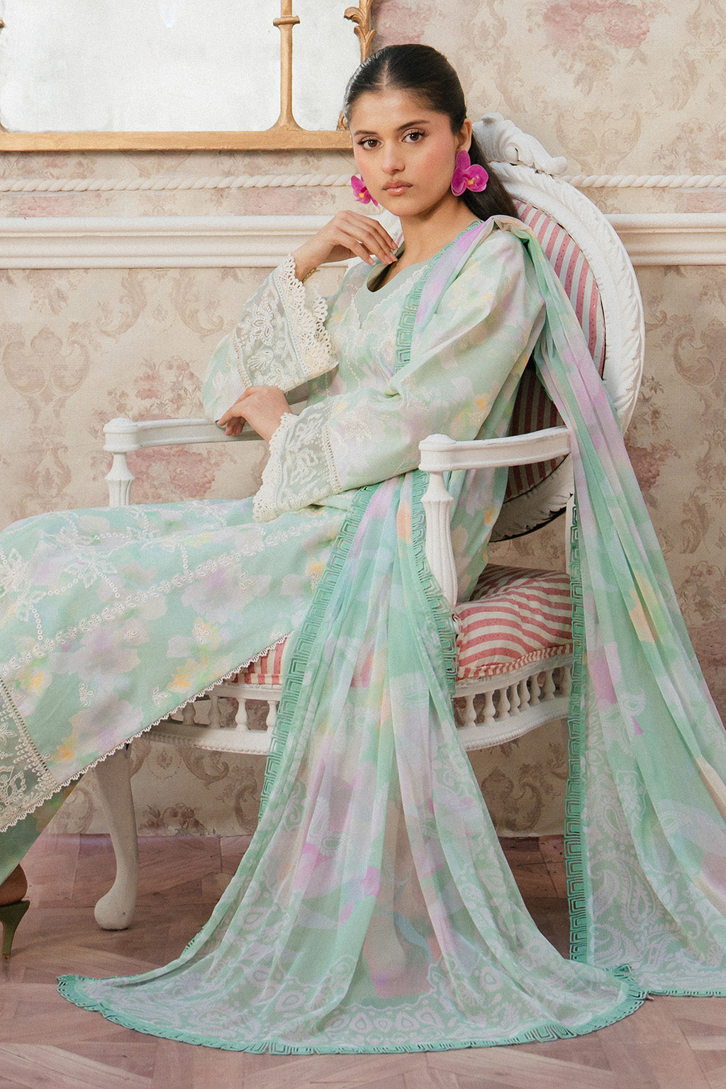 Ayzel | Armelia Printed Lawn 25 | Liora - Official Ayzel stockist in UK - Sakeena London