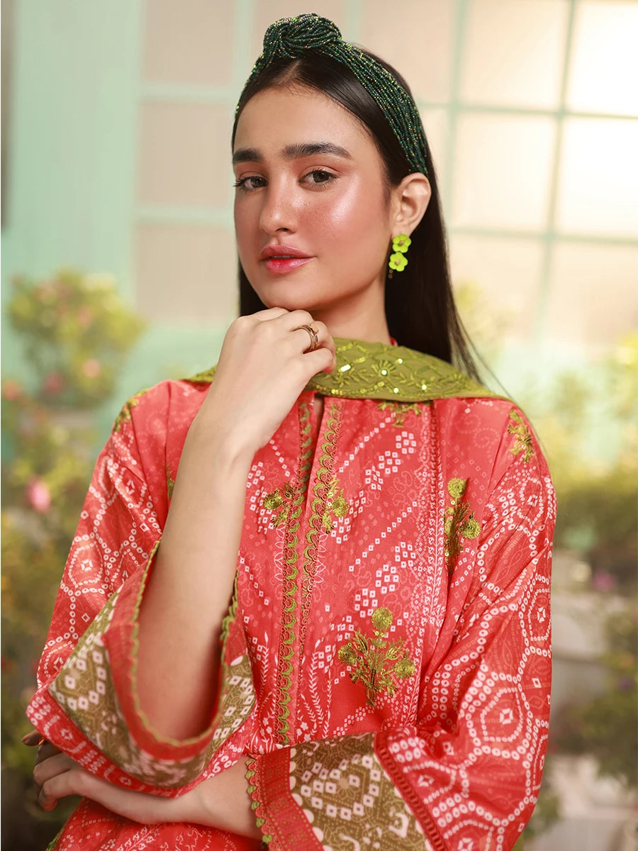 Salitex | Izel Lawn 24 | ORCHID - LUXURY LAWN EMBROIDERED SUIT - Official Salitex stockist in UK - Sakeena London