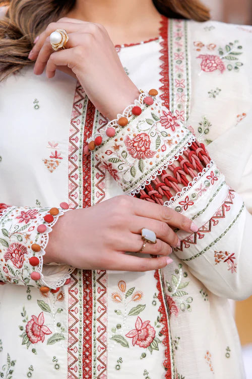 Farasha | Kaavish Lawn 24 | SURREAL WHITE - Official Farasha stockist in UK - Sakeena London
