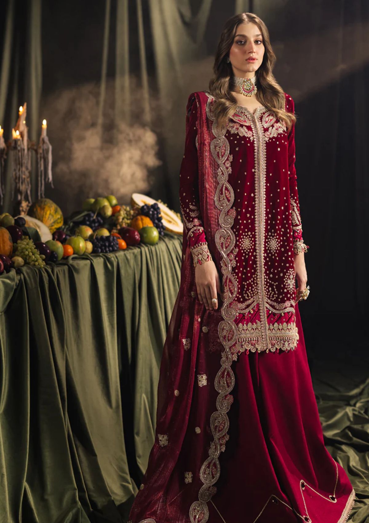 Winter Collection - Qalamkar - Velvet Edit - QV24#02 - AMARA