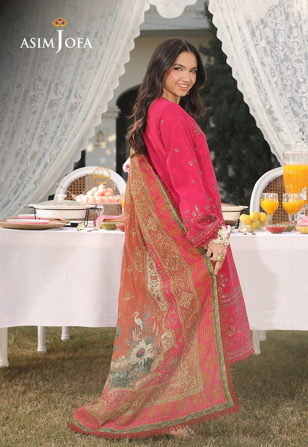 Asim Jofa | Summer Rhapsody | AJUBU-06 Embroidered Jacquard - Official Asim Jofa stockist in UK - Sakeena London