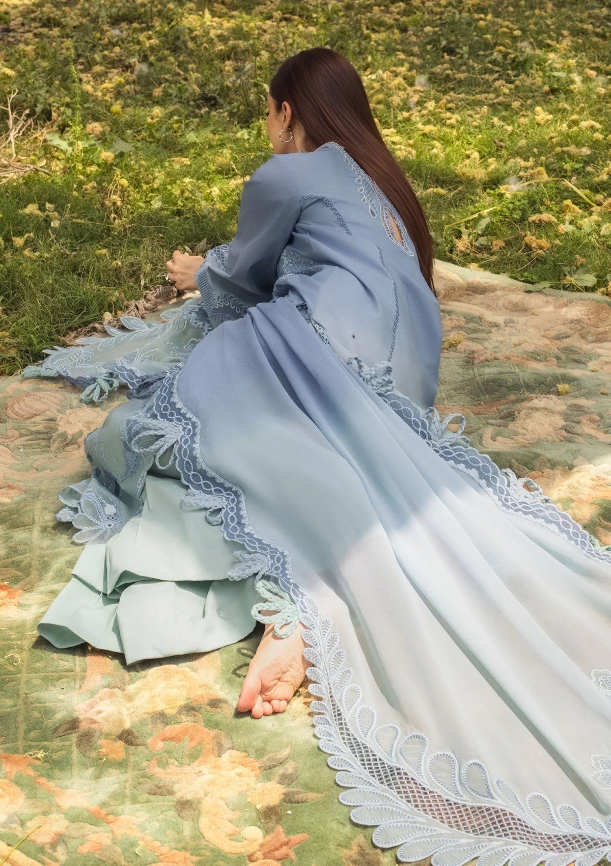 Lawn - Crimson - Tasawar - CT25#1A - ALL THINGS OMBRE