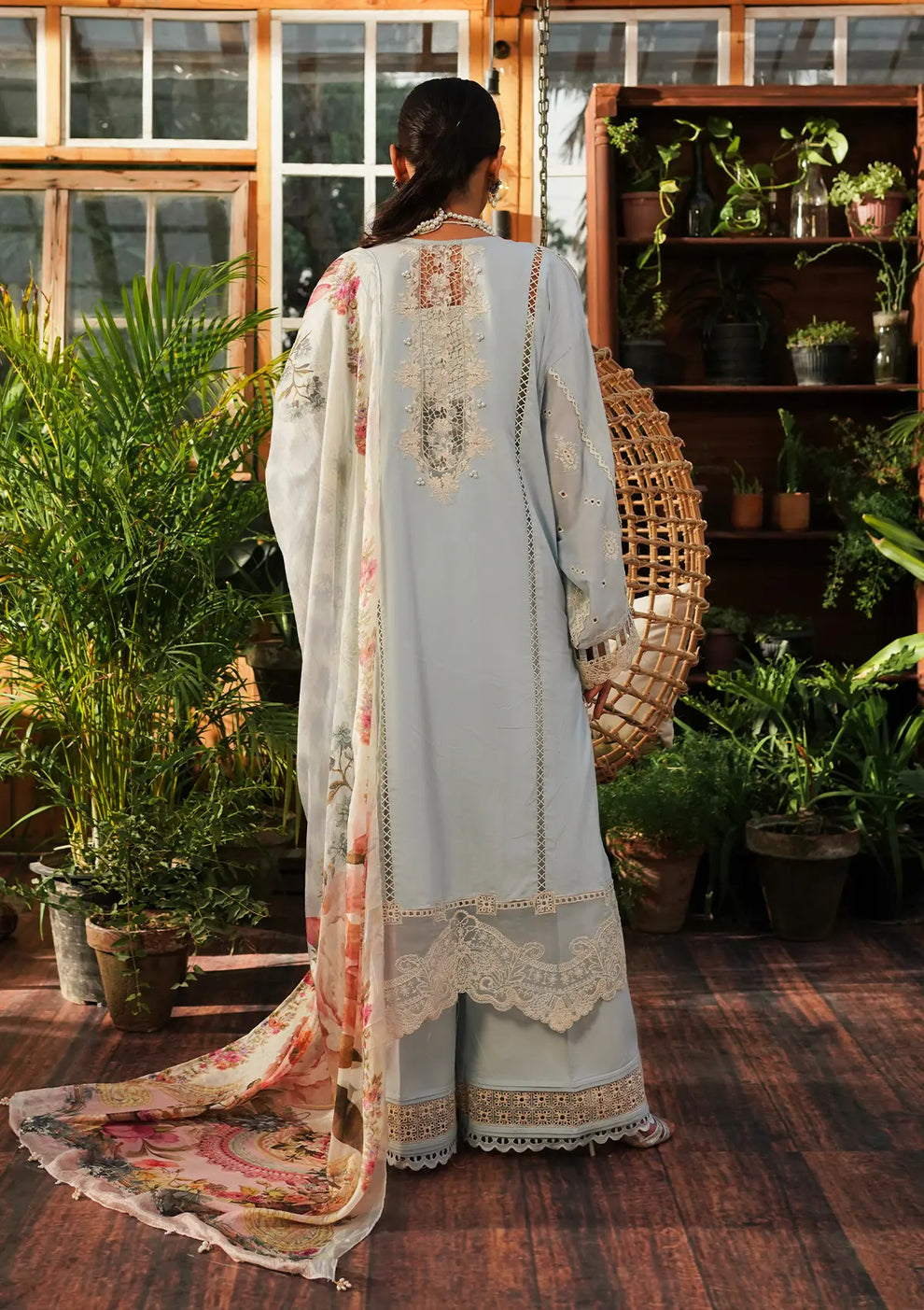 Kahf Premium | Luxury Lawn 24 | KLE-03B Heaven - Official Kahf Premium stockist in UK - Sakeena London
