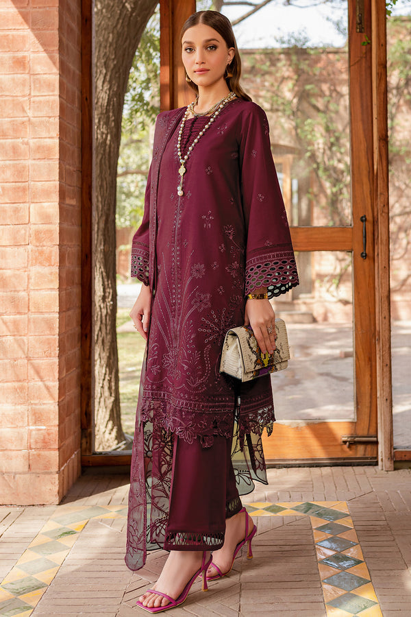 Farasha | Summer Weaves Embroidered Lawn | Zella - Official Farasha stockist in UK - Sakeena London