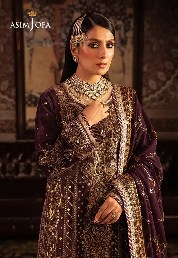 Asim Jofa | Makhmal Wedding Velvet 23 | AJMM-06 - Official Asim Jofa stockist in UK - Sakeena London