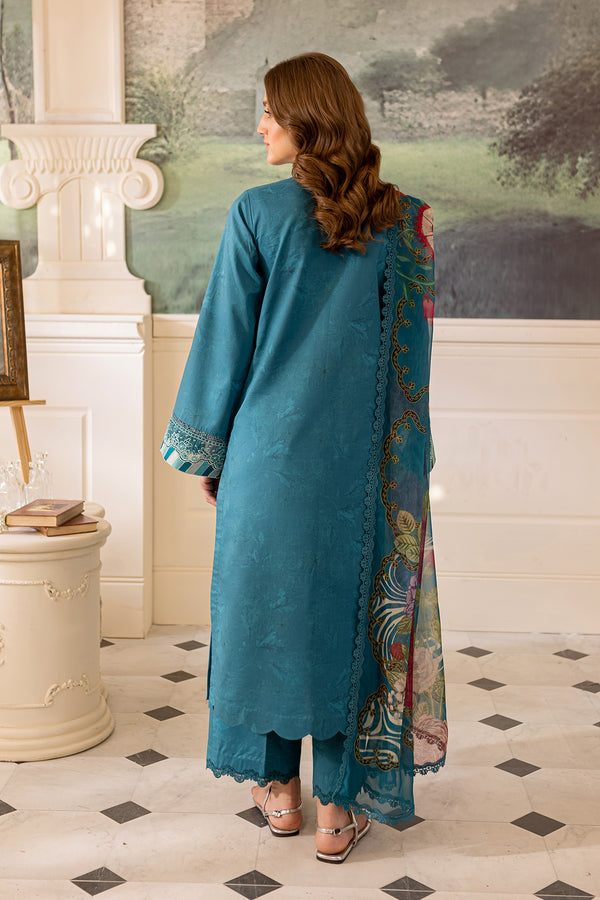 Farasha | Seraya Lawn 24 | PERIWINKLE - Official Farasha stockist in UK - Sakeena London
