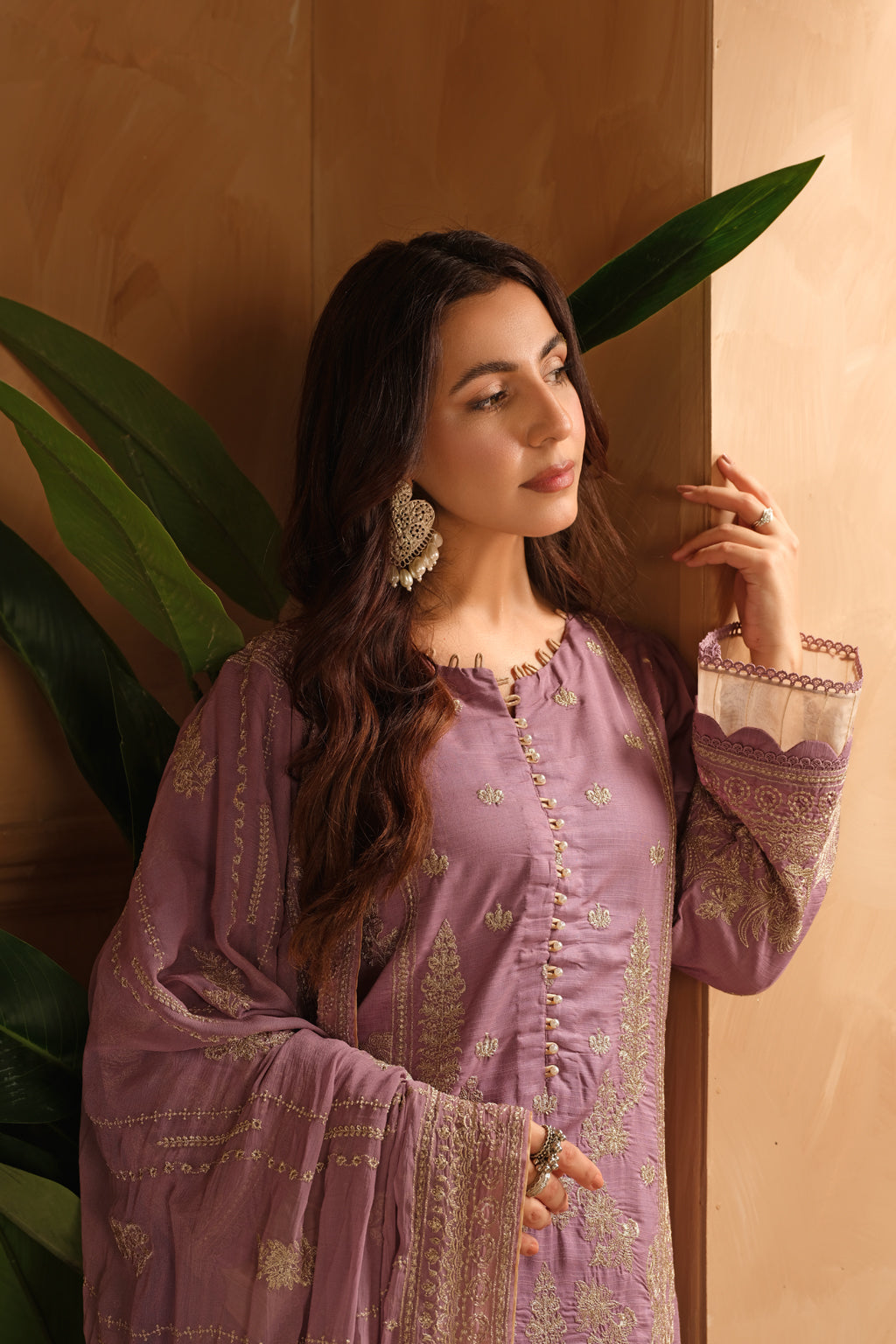 Johra | Shah Jahan Embroidered Viscose | JH-260-SJ - Official Johra stockist in UK - Sakeena London