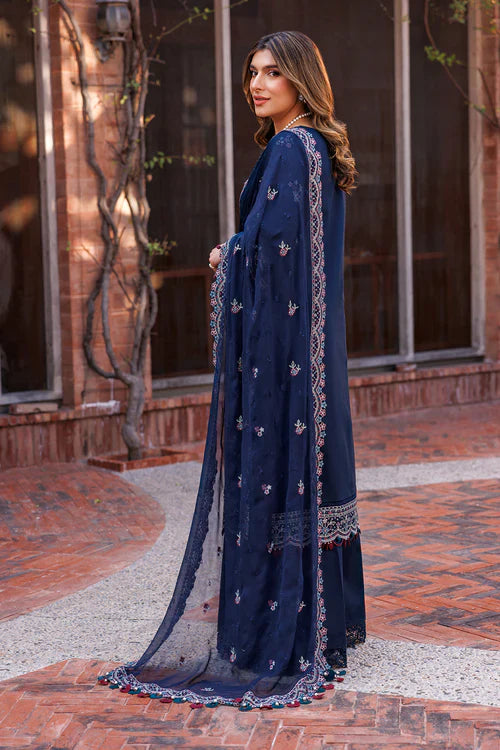 Farasha | Kaavish Lawn 24 | DEEP SAPPHIRE - Official Farasha stockist in UK - Sakeena London