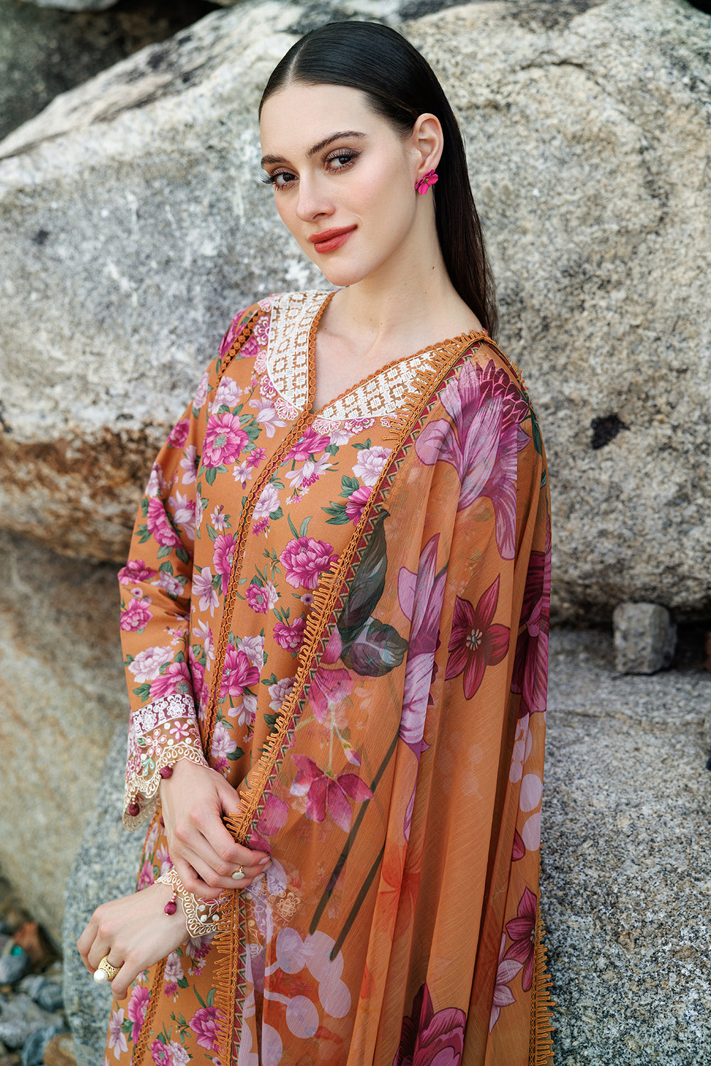 Farasha | Printed Essentials | Coral Haze - Official Farasha stockist in UK - Sakeena London