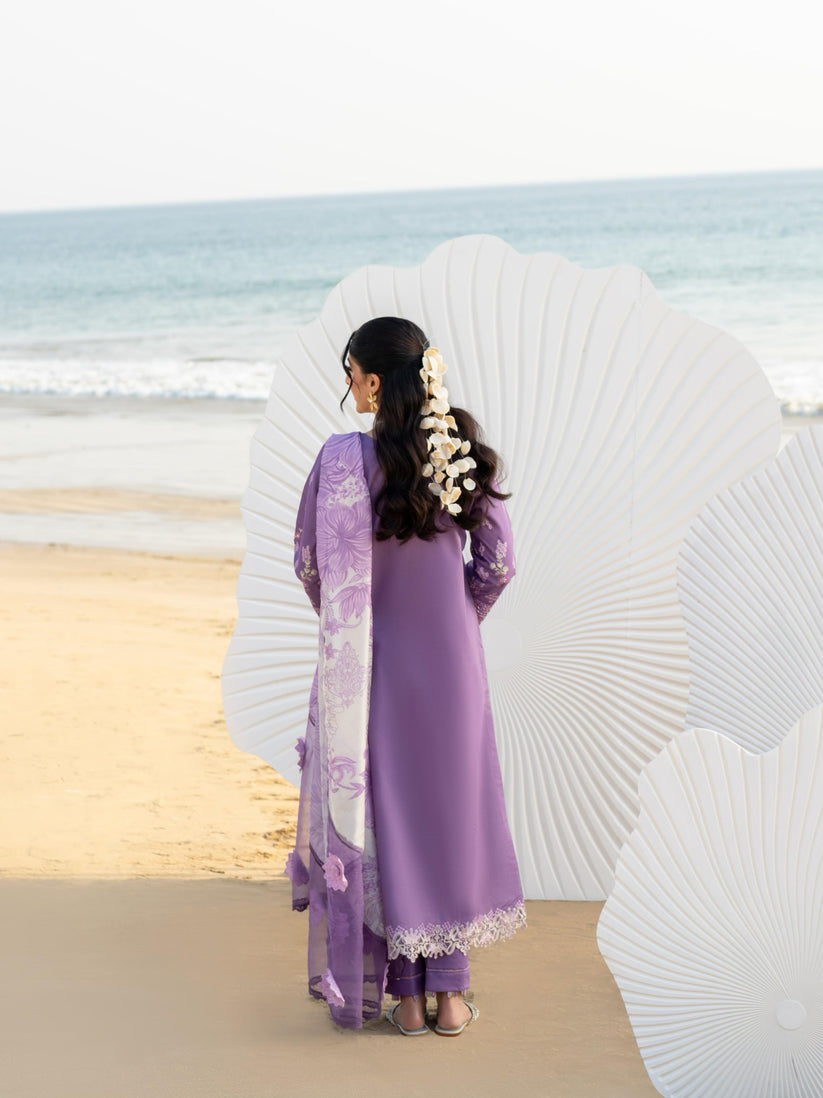 Aabyaan | Saagar Luxury Lawn 25 | ZARQA (AS-01) - Official Aabyaan stockist in UK - Sakeena London