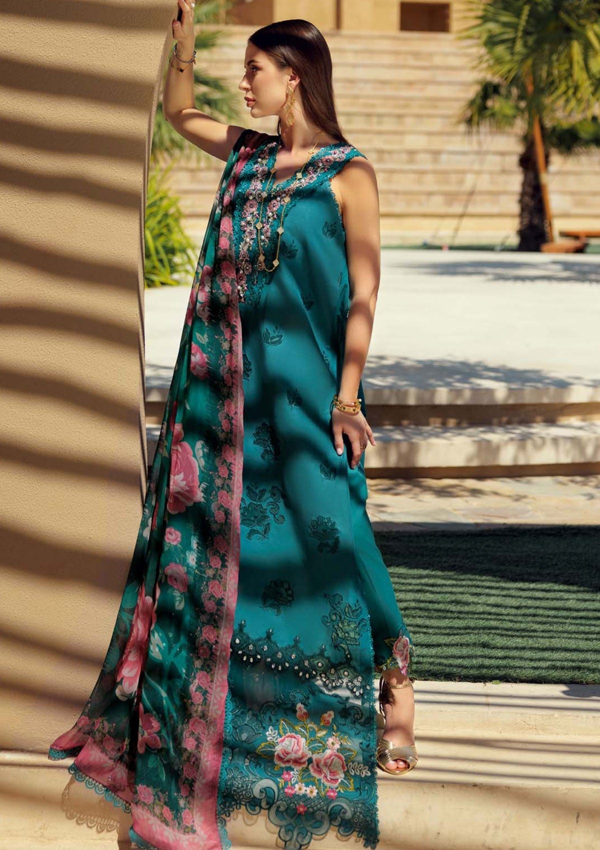 Lawn Collection - Noor by Saadia Asad - Eid Handwork LaserkariÃÂÃÂ Lawn - SL24#04