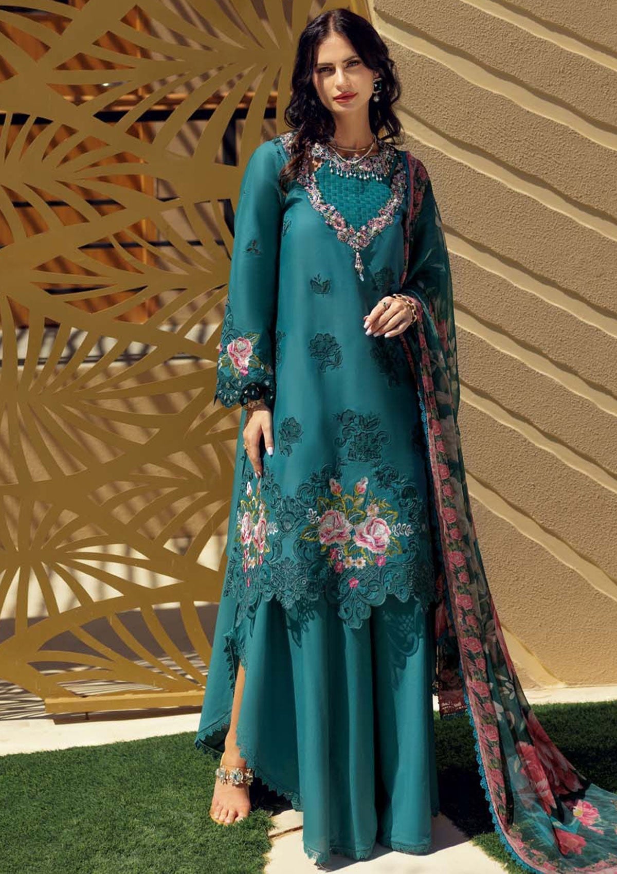 Lawn Collection - Noor by Saadia Asad - Eid Handwork LaserkariÃÂÃÂ Lawn - SL24#04
