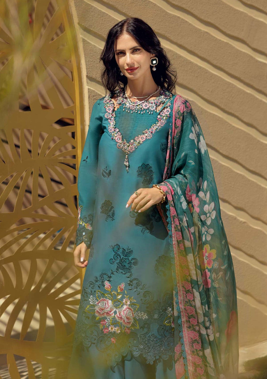 Lawn Collection - Noor by Saadia Asad - Eid Handwork LaserkariÃÂÃÂ Lawn - SL24#04