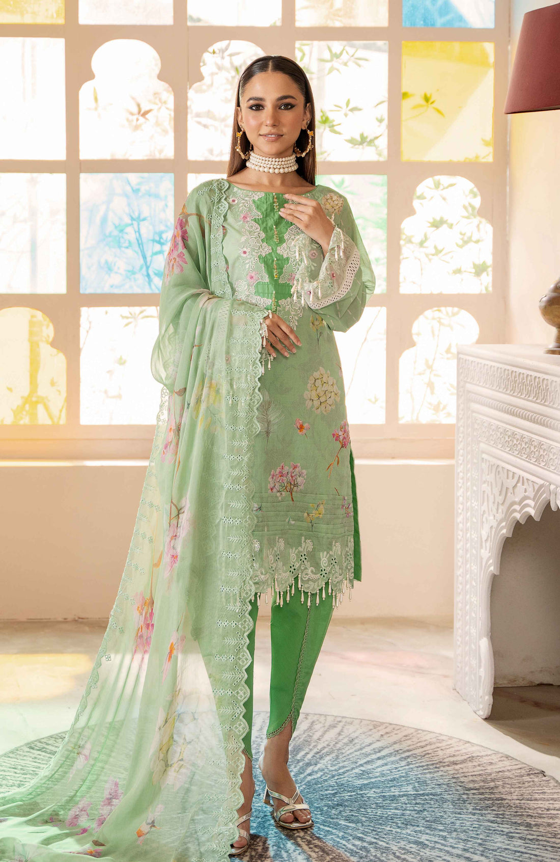 Al Zohaib | Sunshine Bloom Premium Lawn 25 | SBP-25-05 - Official Al Zohaib stockist in UK - Sakeena London