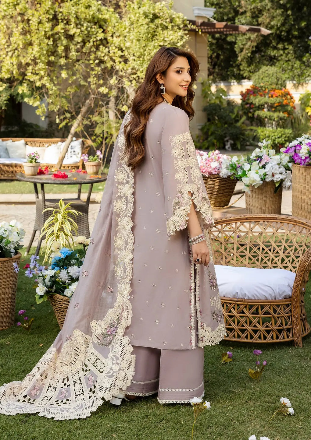 Elaf Premium | Luxury Lawn 25 | ELM-1A RAHA - Official Elaf Premium stockist in UK - Sakeena London