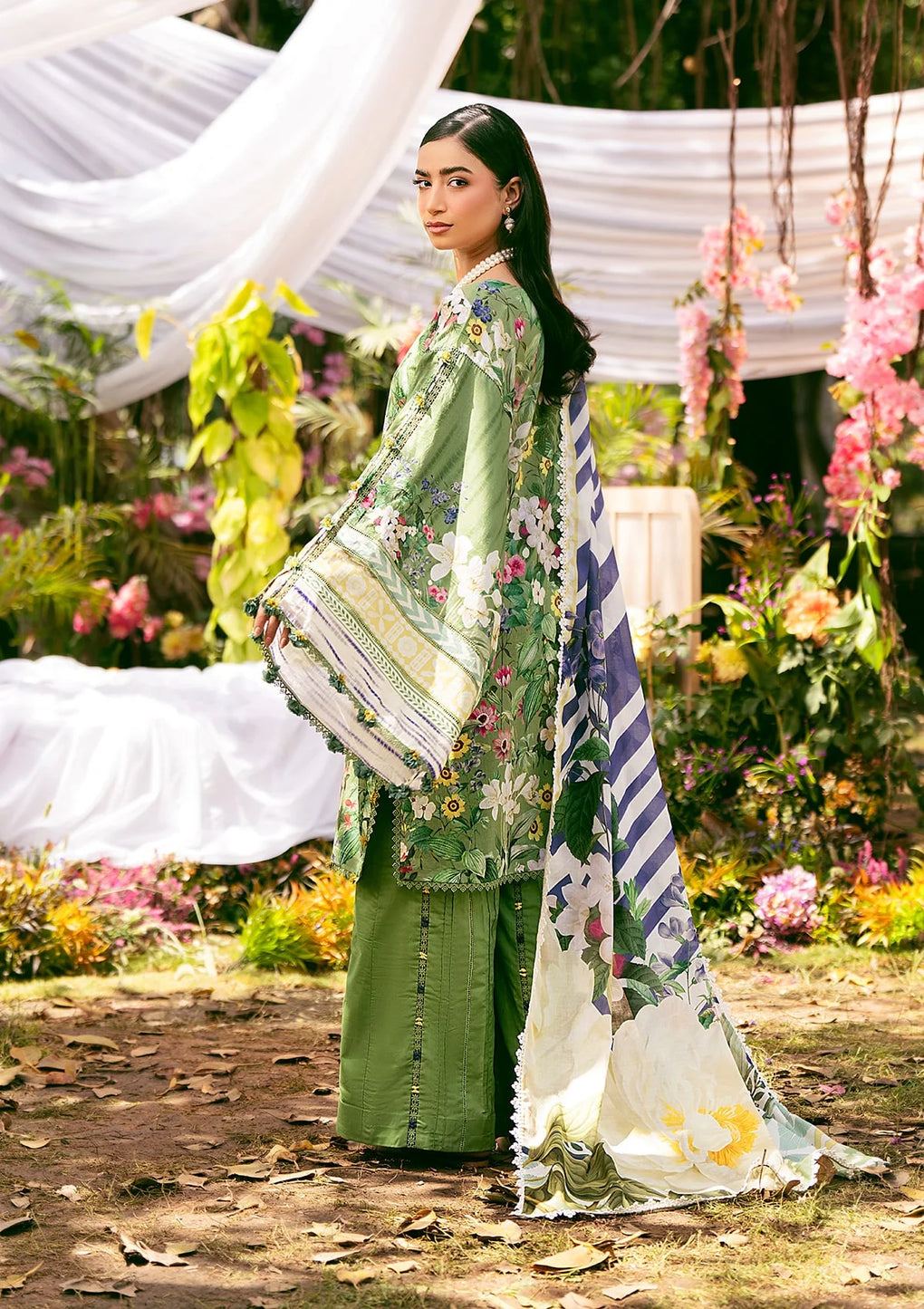 Elaf Premium | Prints 25 | EPS-1B GREEN EDEN - Official Elaf Premium stockist in UK - Sakeena London