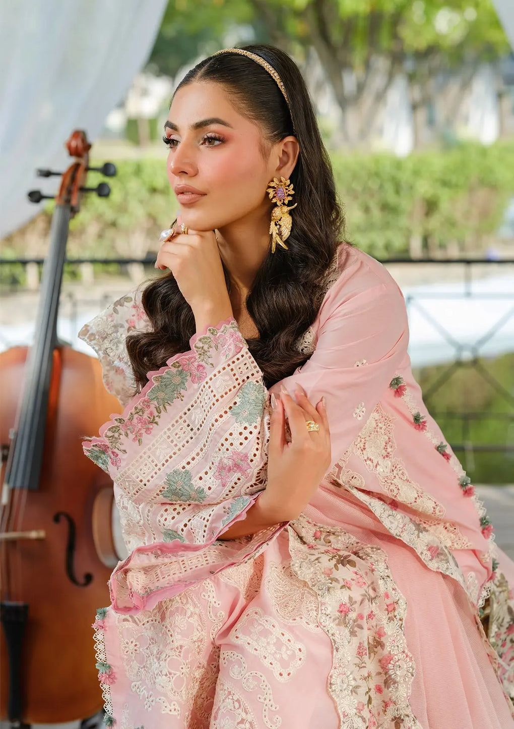 Elaf Premium | Luxury Lawn 25 | ELH-1B SOPHIA - Official Elaf Premium stockist in UK - Sakeena London