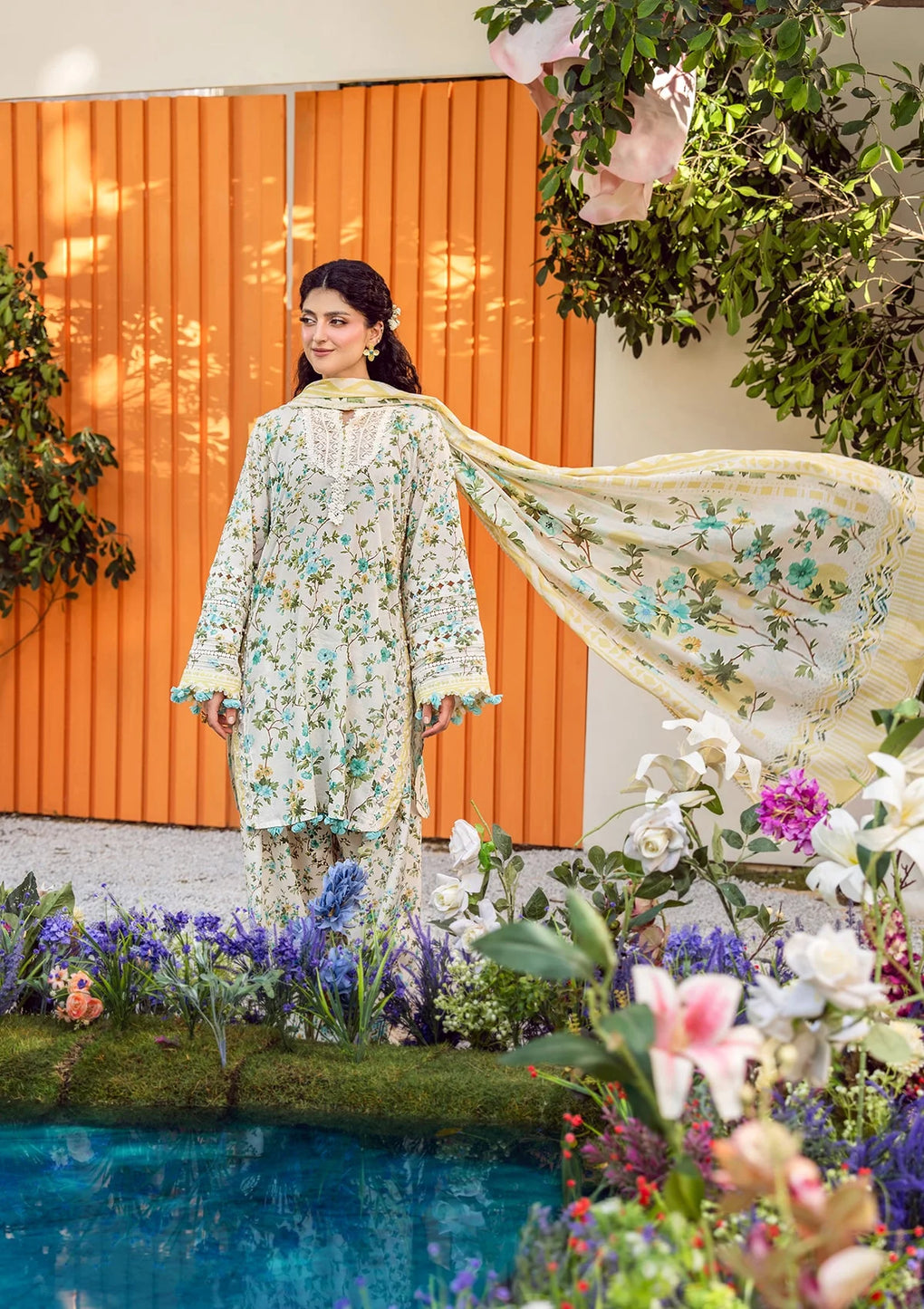 Elaf Premium | Prints 25 | EPS-3A IVORY WHISPERS - Official Elaf Premium stockist in UK - Sakeena London