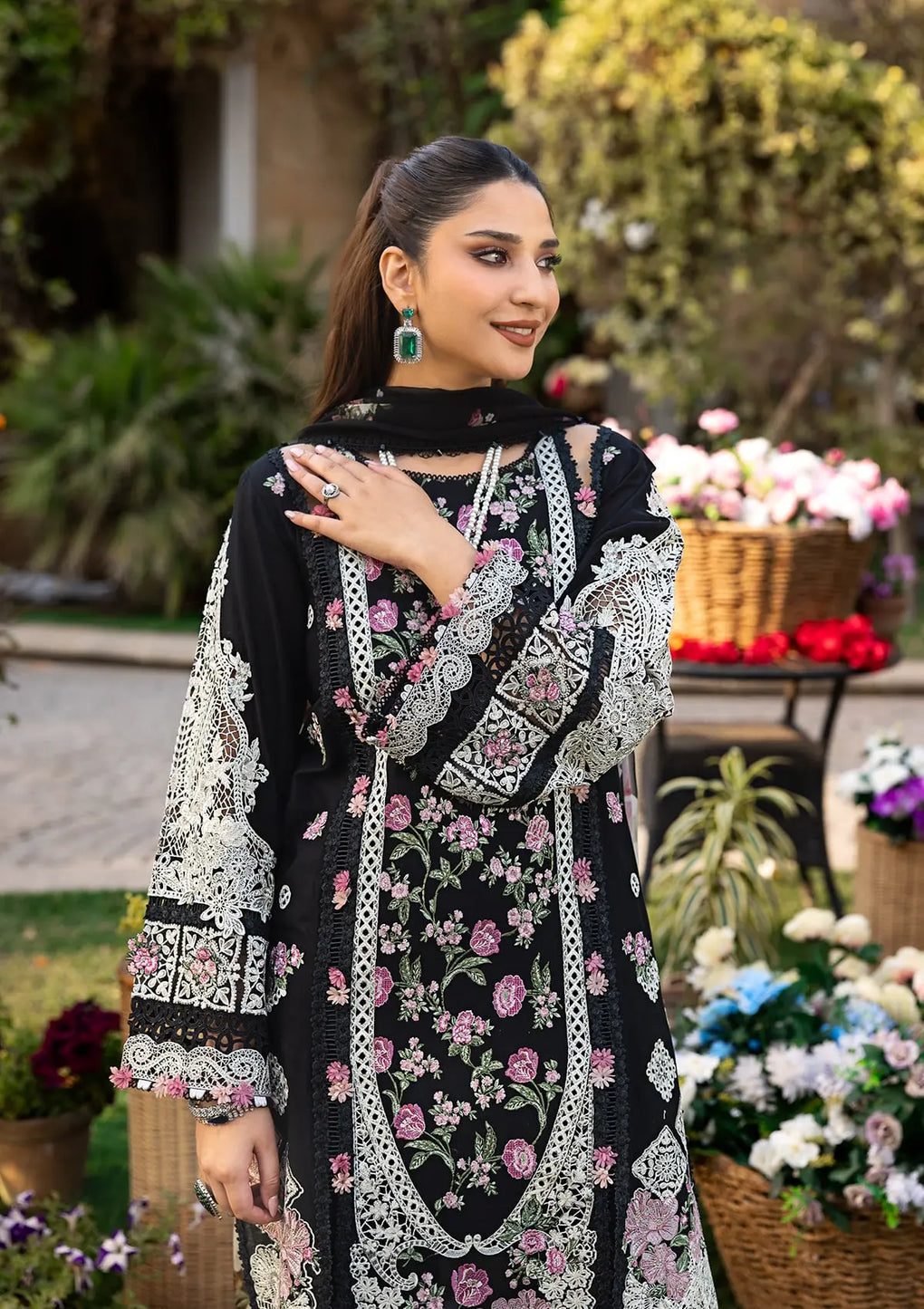 Elaf Premium | Luxury Lawn 25 | ELM-04 MAHJABEEN - Official Elaf Premium stockist in UK - Sakeena London