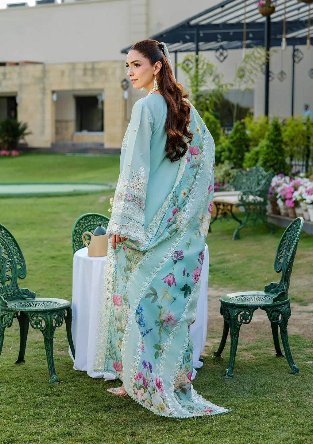 Elaf Premium | Luxury Lawn 25 | ELH-2B ZOYA - Official Elaf Premium stockist in UK - Sakeena London