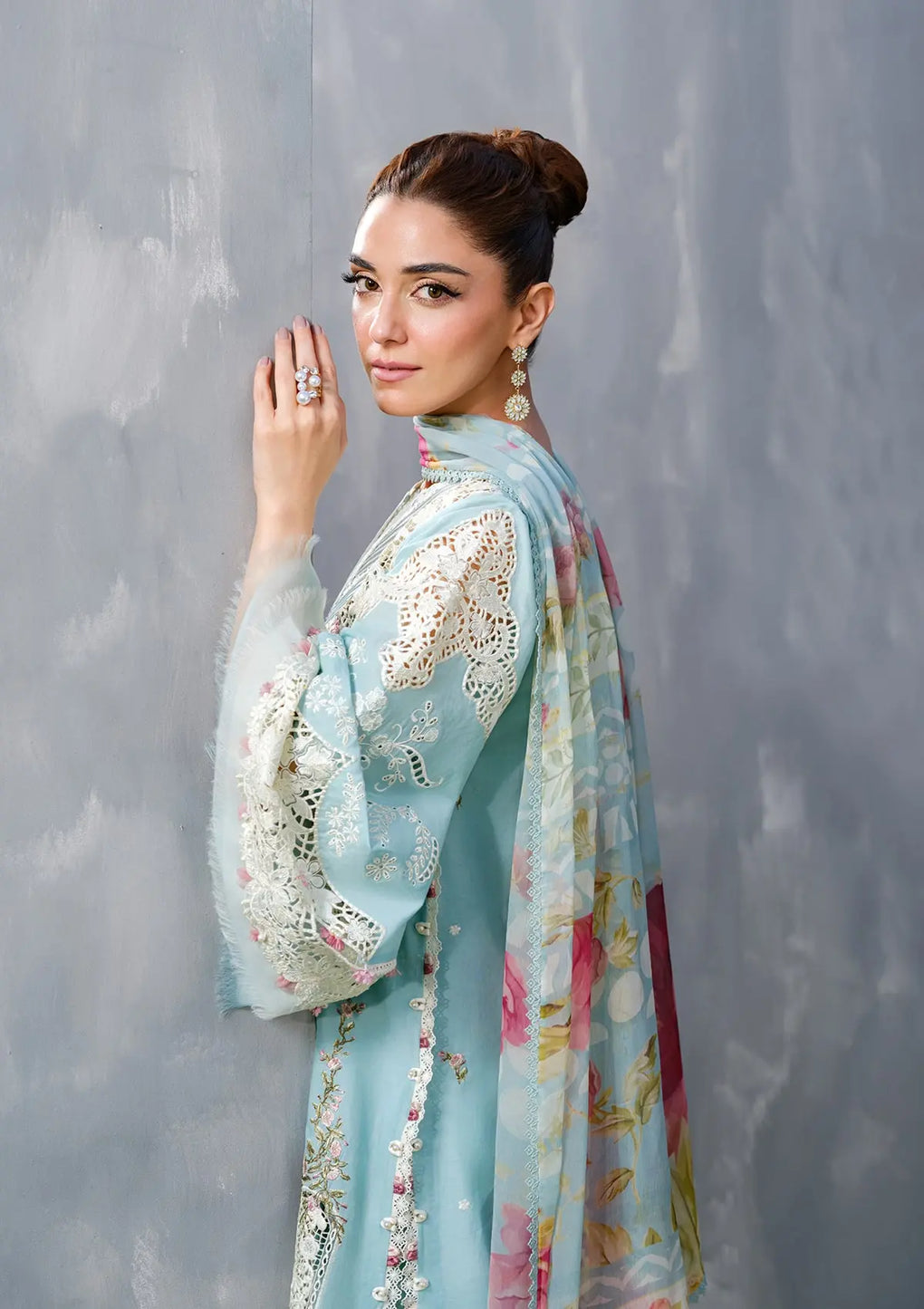 Elaf Premium | Luxury Lawn 25 | ELH-5B ELYA - Official Elaf Premium stockist in UK - Sakeena London
