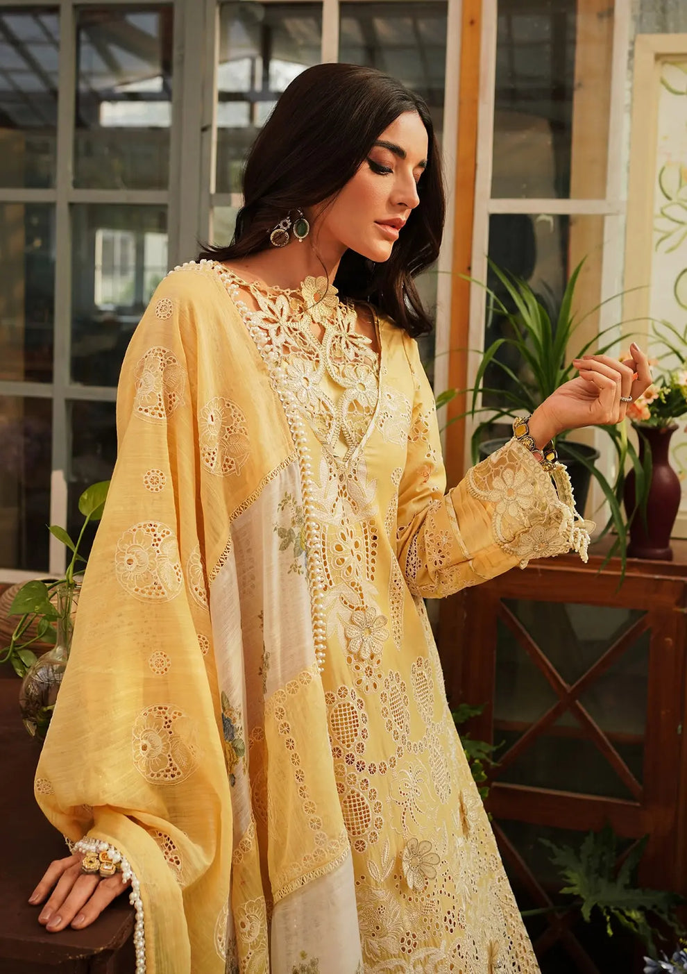 Kahf Premium | Luxury Lawn 24 | KLE-02 Sun Kissed - Official Kahf Premium stockist in UK - Sakeena London