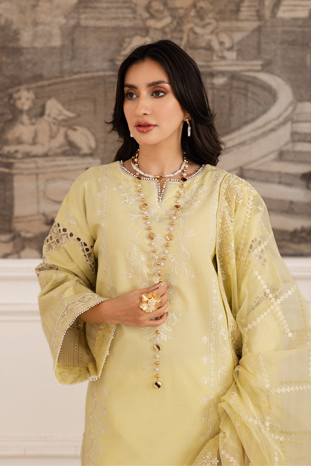 Maryum N Maria | Mira Luxury Lawn | HAYAT - FS50104 - Official Maryum N Maria stockist in UK - Sakeena London